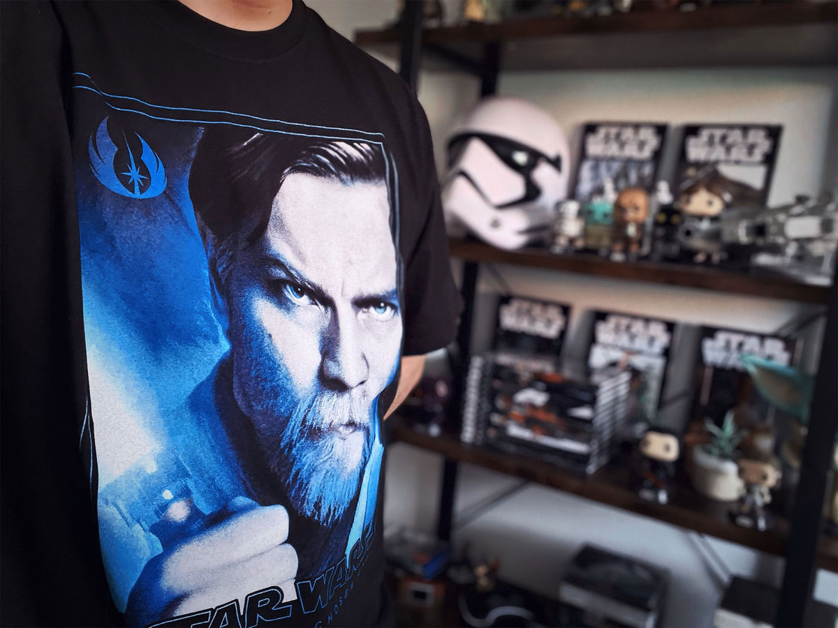 Immagine del prodotto Star Wars - T-shirt nera con poster di Obi-Wan Kenobi