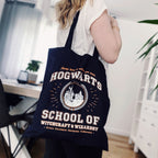 Immagine del prodotto Borsa di juta Hogwarts School blu - Harry Potter