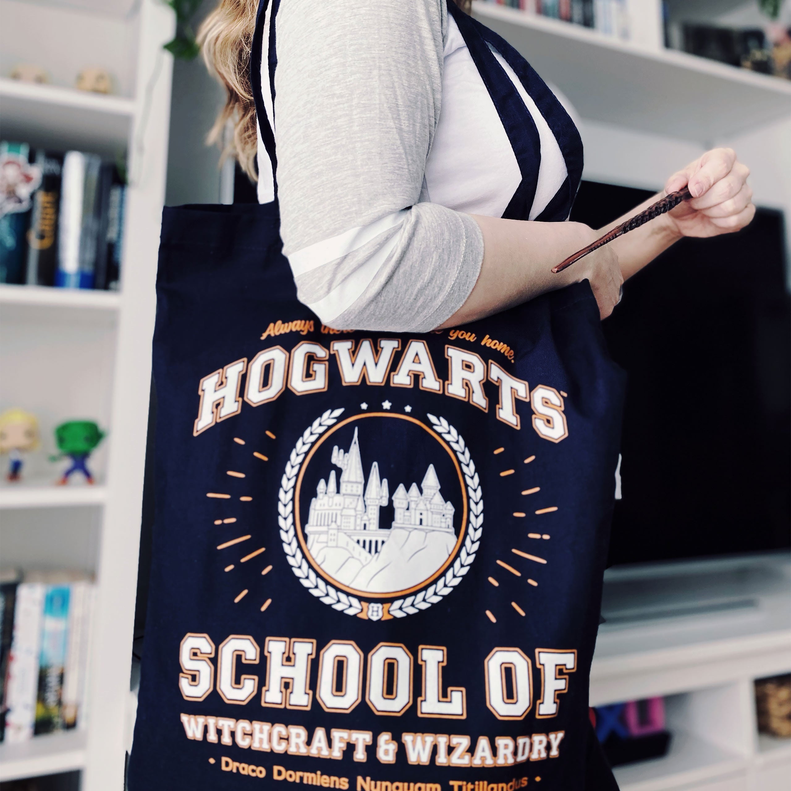 Immagine del prodotto Borsa di juta Hogwarts School blu - Harry Potter