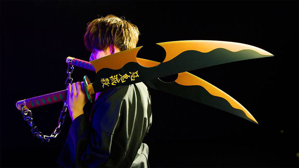 Immagine del prodotto Replica della spada Nichirin di Tengen Uzui con suono - Demon Slayer