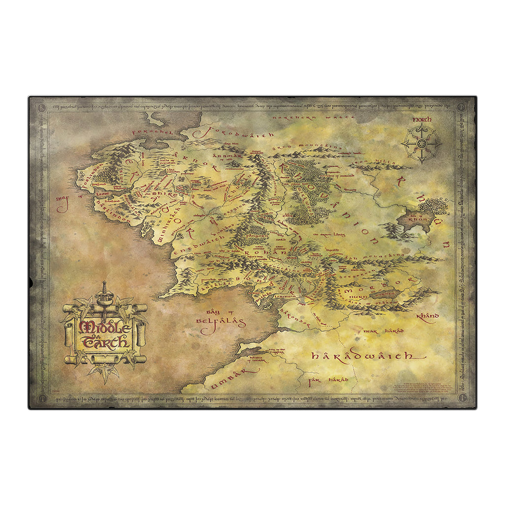 Immagine del prodotto Il Signore degli Anelli - Tappetino da scrivania con mappa della Terra di Mezzo