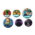 Immagine del prodotto Minecraft - Set di spille con personaggi (6 pezzi)