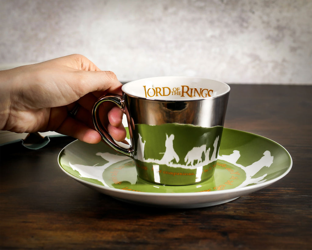 Immagine del prodotto Il Signore degli Anelli - Tazza specchio della Comunità con piatto