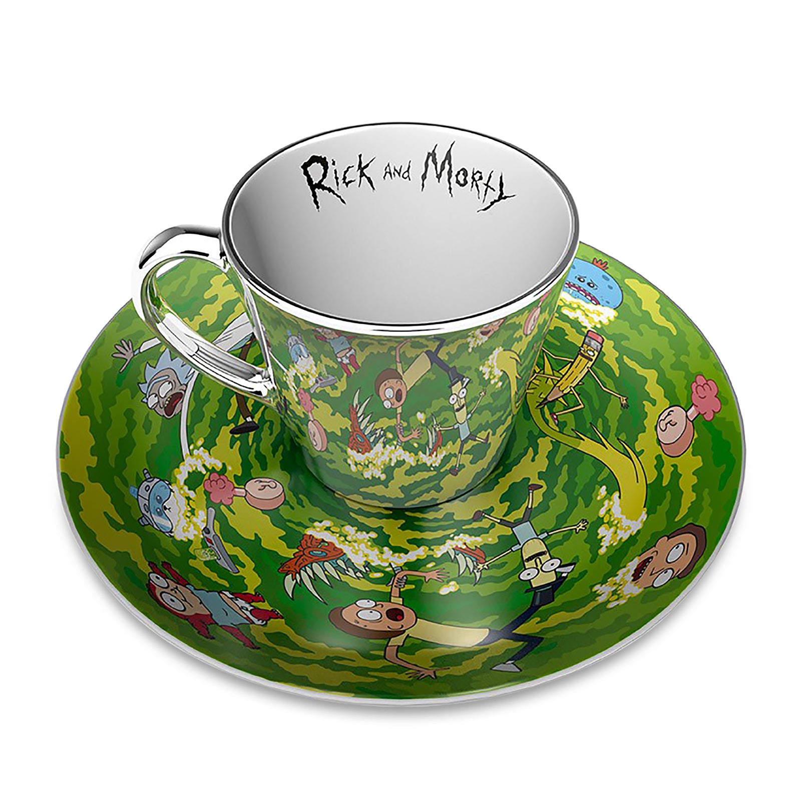 Immagine del prodotto Rick e Morty - Tazza specchio portale con piatto