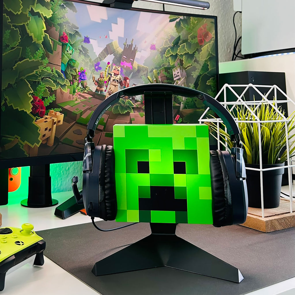 Immagine del prodotto Supporto per cuffie Creeper con luce - Minecraft