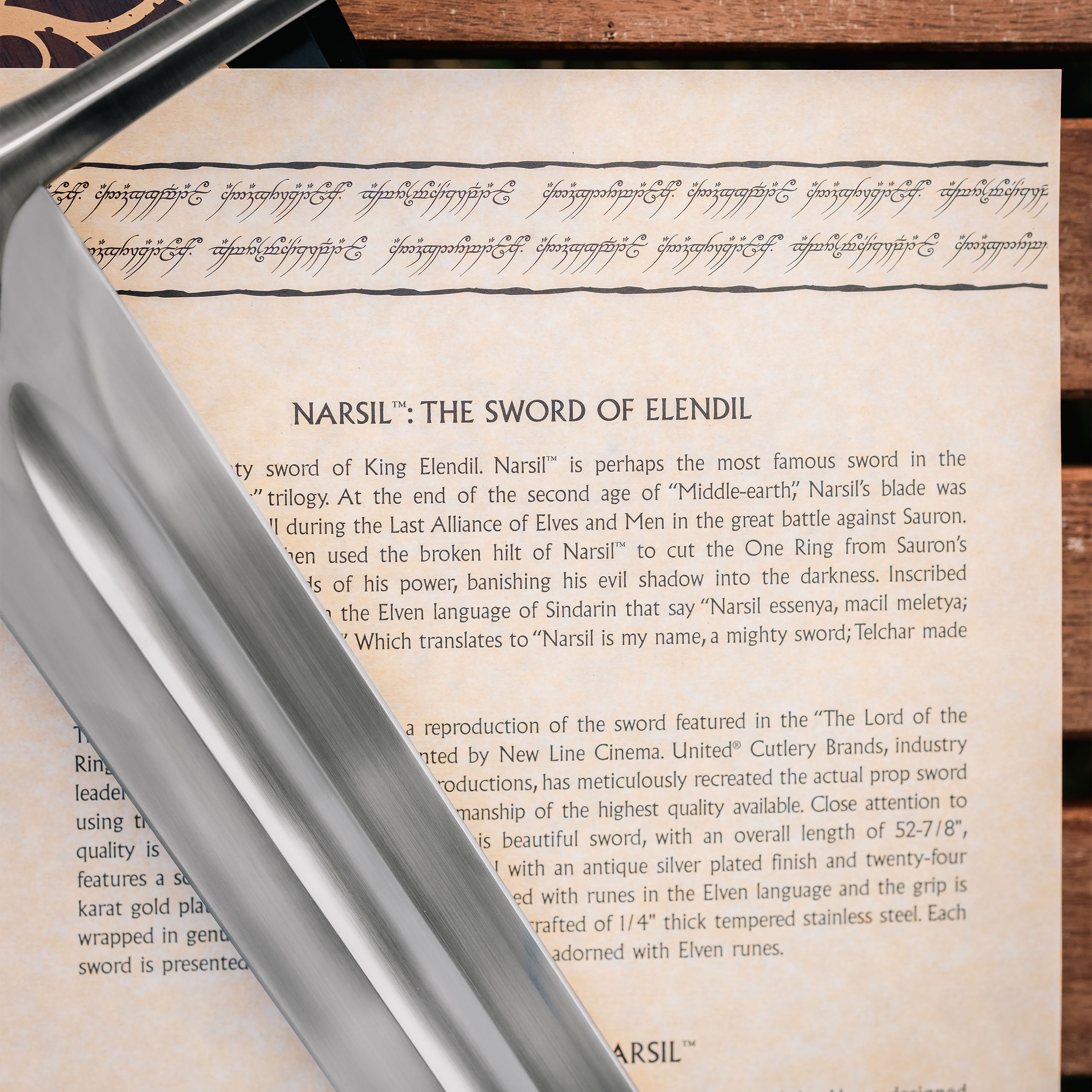 Immagine del prodotto Narsil Replica della spada di Elendil - Il Signore degli Anelli