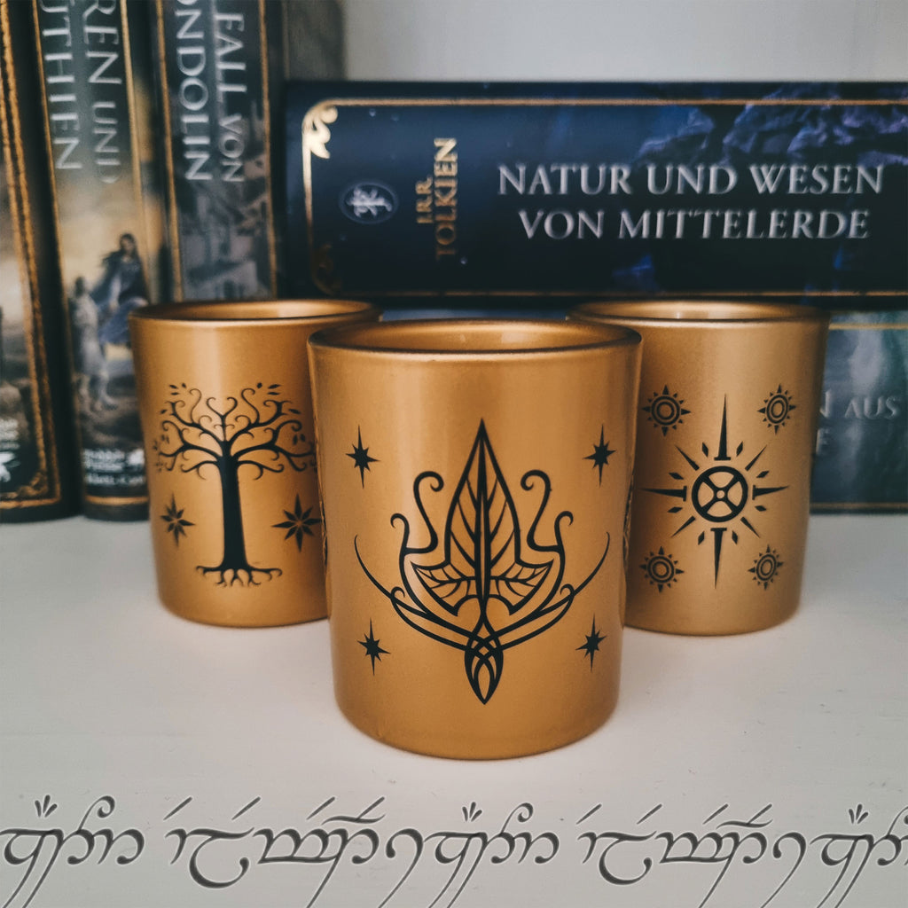 Immagine del prodotto Il Signore degli Anelli - Porta Candele Terra di Mezzo Set di 3