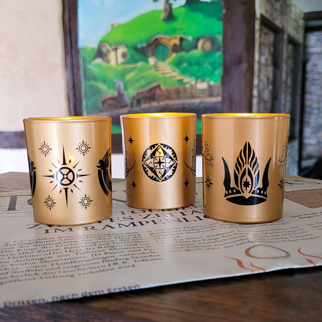 Immagine del prodotto Il Signore degli Anelli - Porta Candele Terra di Mezzo Set di 3