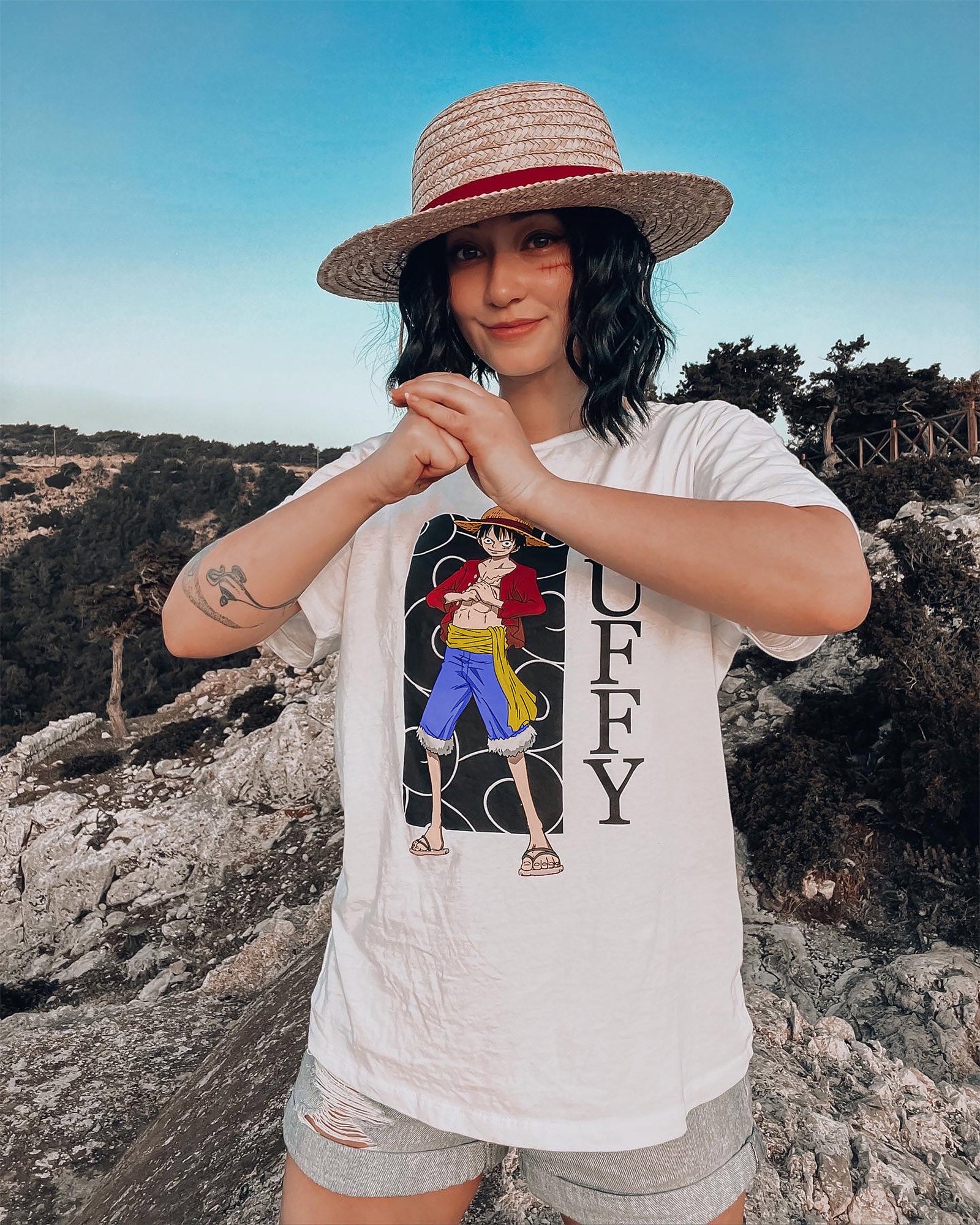 Immagine del prodotto One Piece - T-shirt bianca di Luffy
