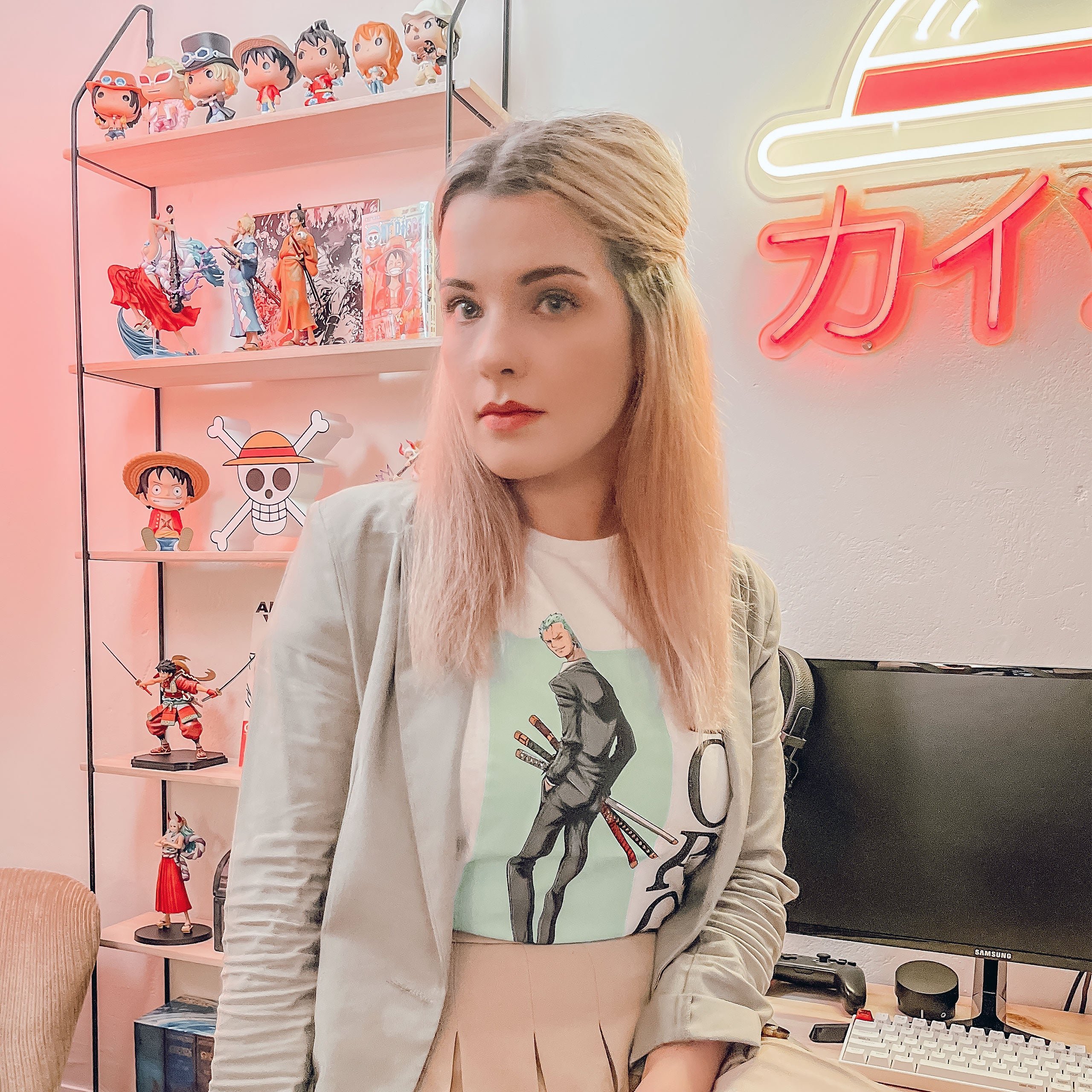 Immagine del prodotto One Piece - T-shirt Zoro bianca