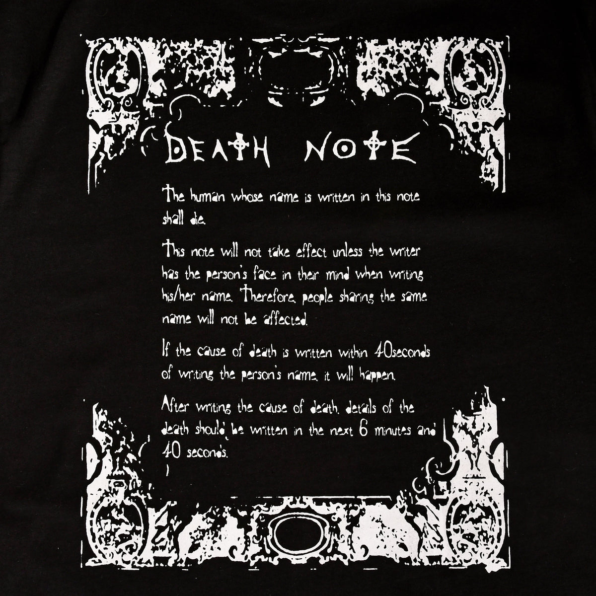 Immagine del prodotto Death Note - T-shirt nera con poster di Ryuk