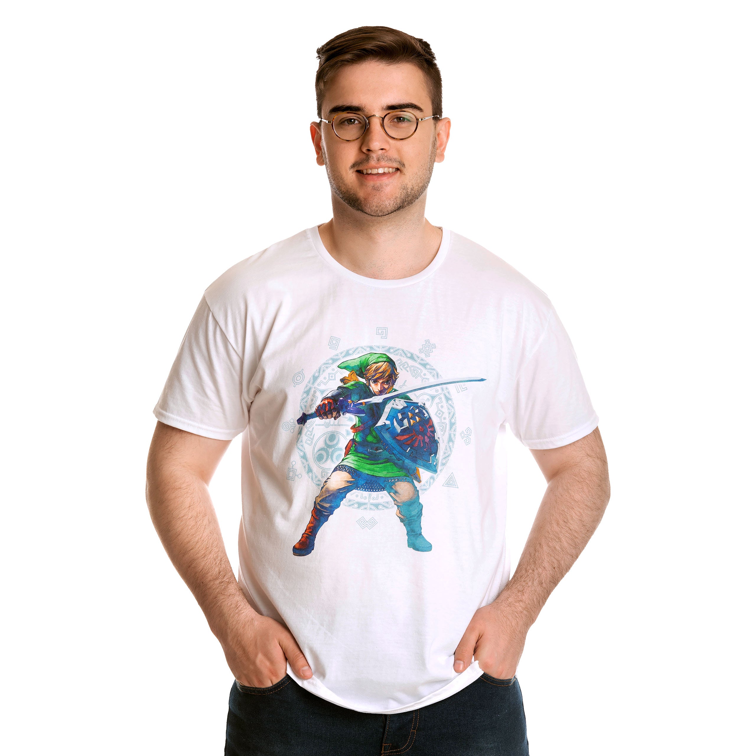 Immagine del prodotto Zelda - T-shirt bianca Skyward Sword Pose