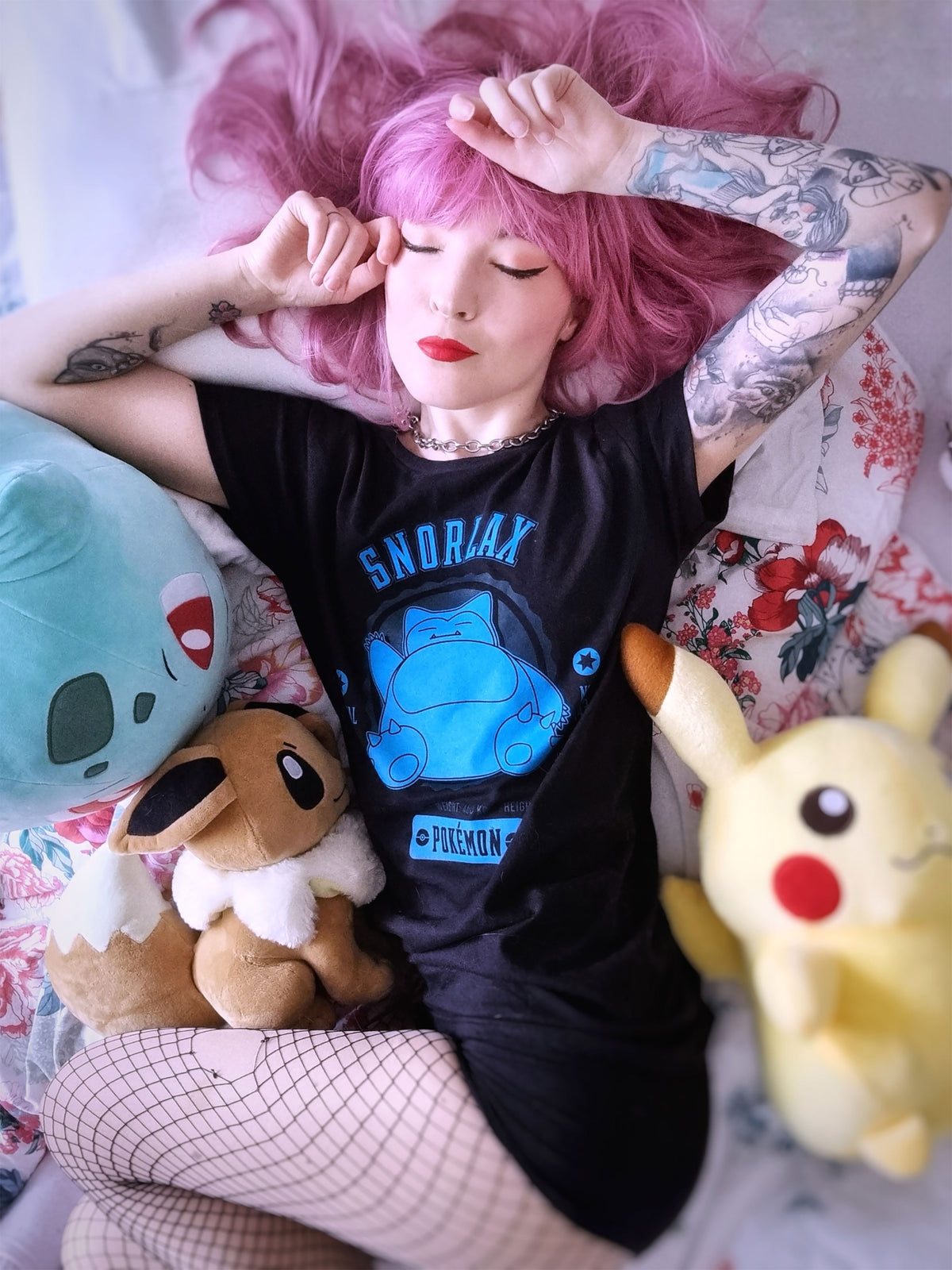Immagine del prodotto Pokemon - Maglietta da college Relaxo nera