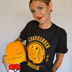 Immagine del prodotto Pokemon - T-shirt universitaria di Charmander nera
