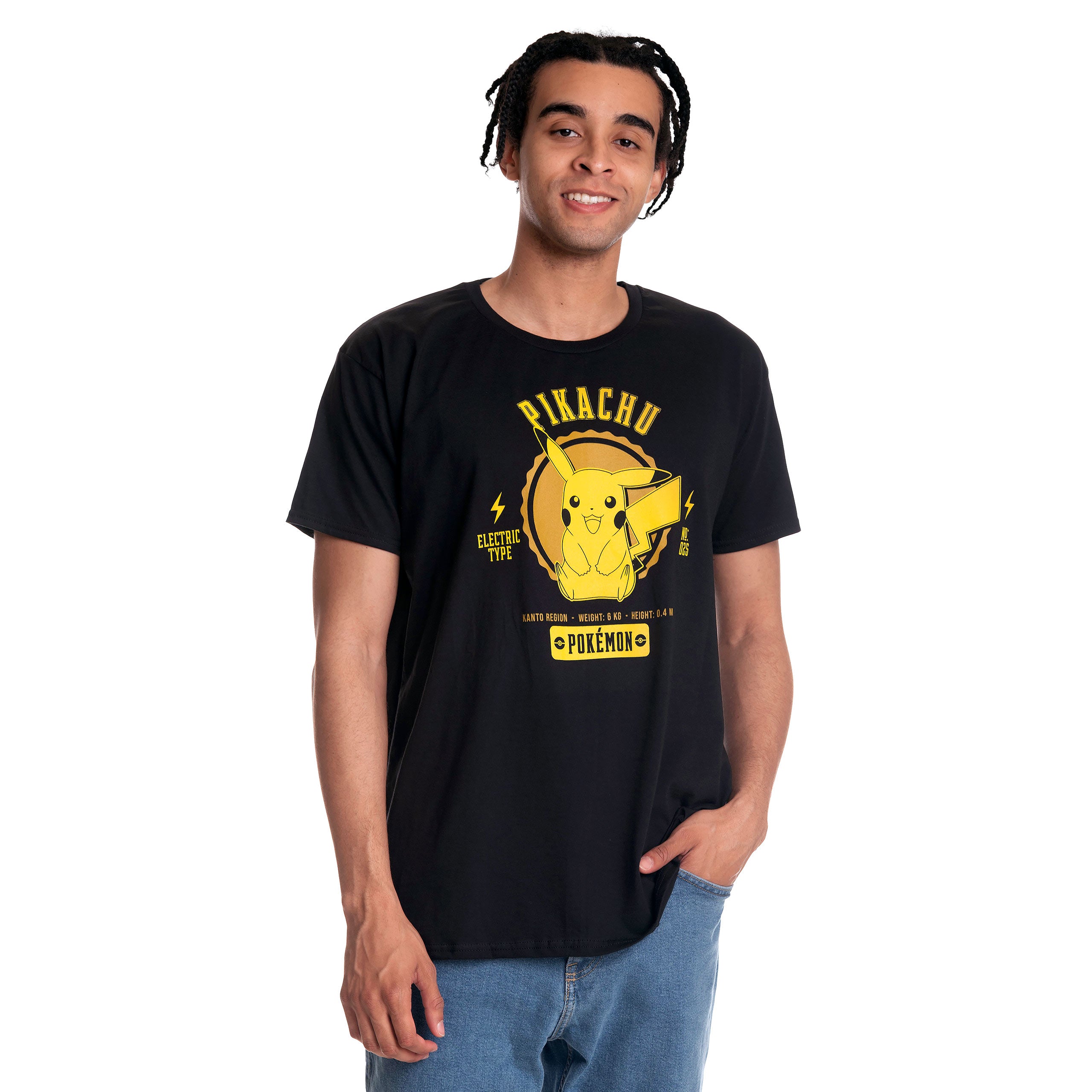 Immagine del prodotto Pokemon - T-shirt universitaria Pikachu nera