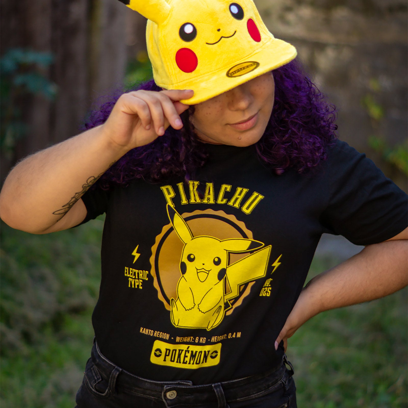 Immagine del prodotto Pokemon - T-shirt universitaria Pikachu nera