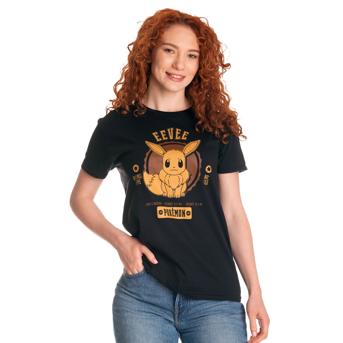 Immagine del prodotto Pokemon - Maglietta da college Eevee nera