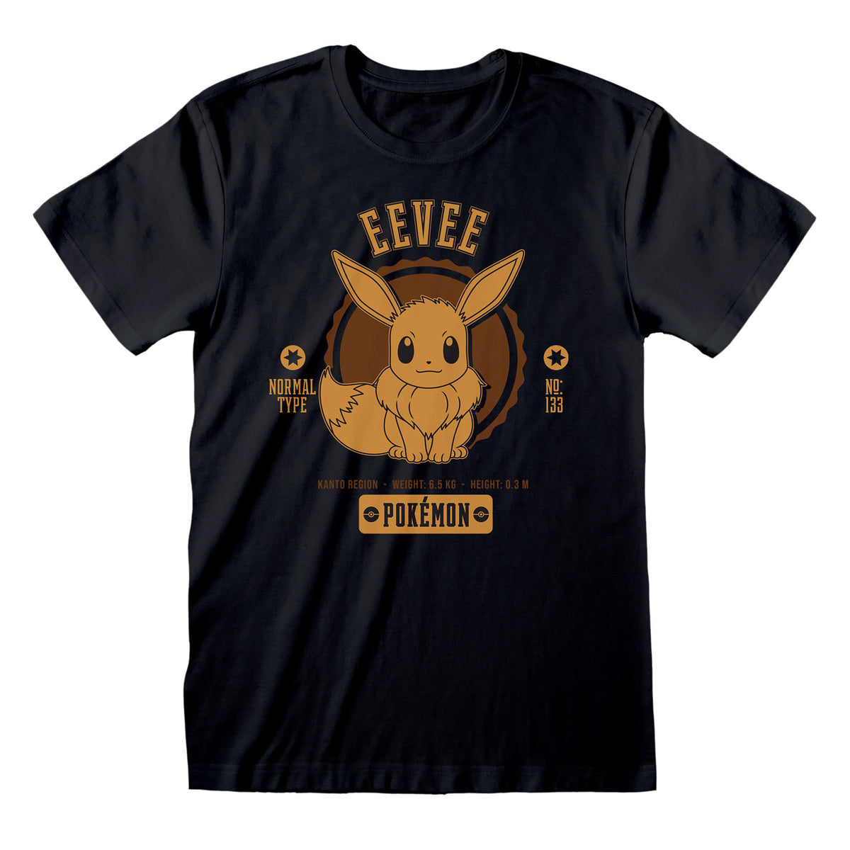 Immagine del prodotto Pokemon - Maglietta da college Eevee nera