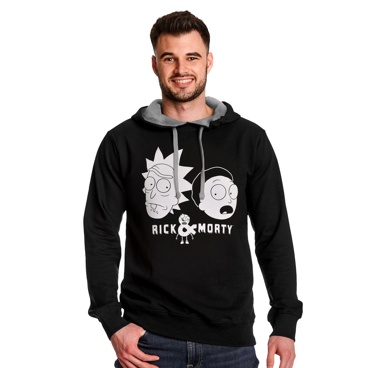 Immagine del prodotto Rick and Morty - Felpa con cappuccio nera Faces
