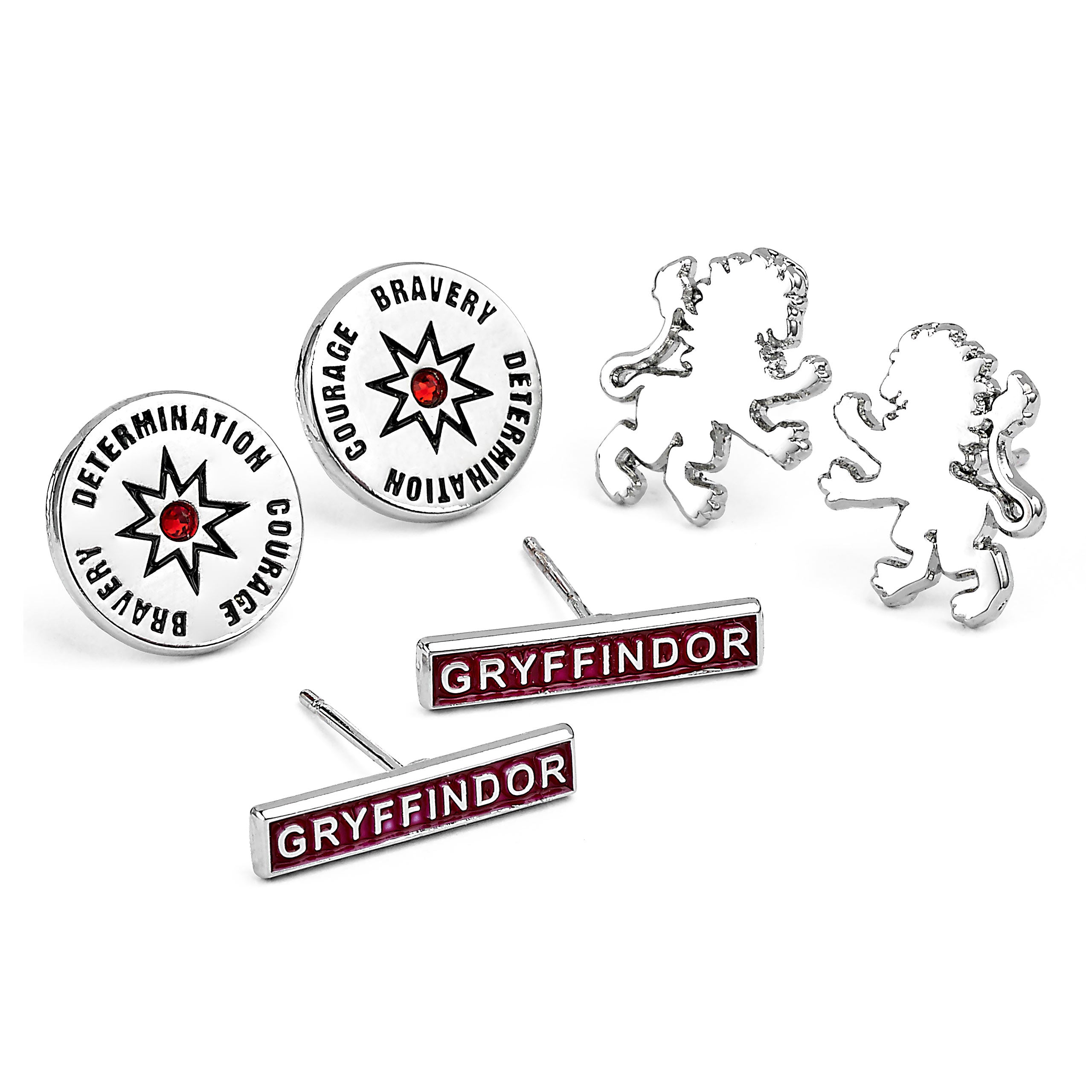 Immagine del prodotto Harry Potter - Set di 3 orecchini Gryffindor