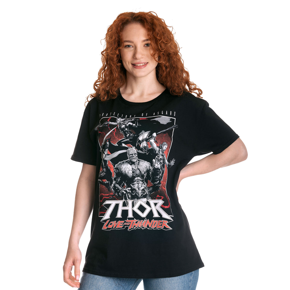 Immagine del prodotto Thor Love & Thunder - T-Shirt nera Protettori di Asgard