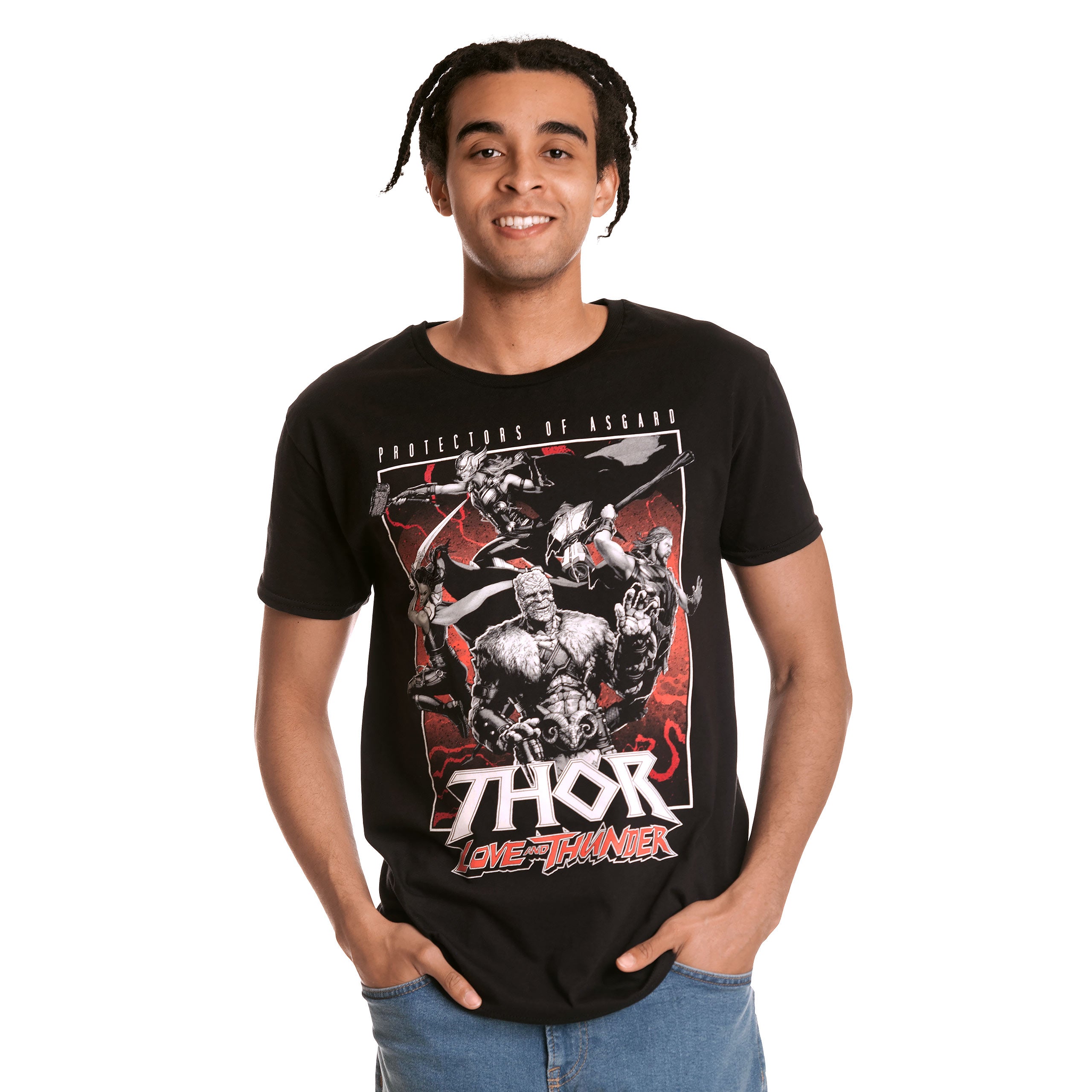 Immagine del prodotto Thor Love & Thunder - T-Shirt nera Protettori di Asgard