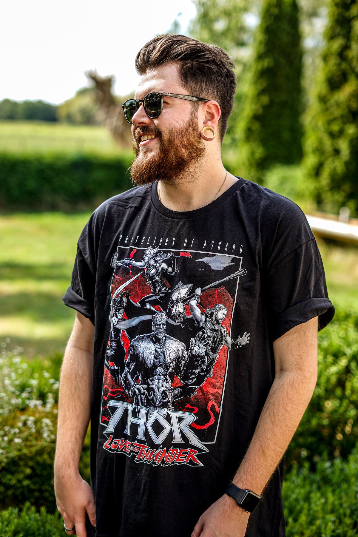 Immagine del prodotto Thor Love & Thunder - T-Shirt nera Protettori di Asgard
