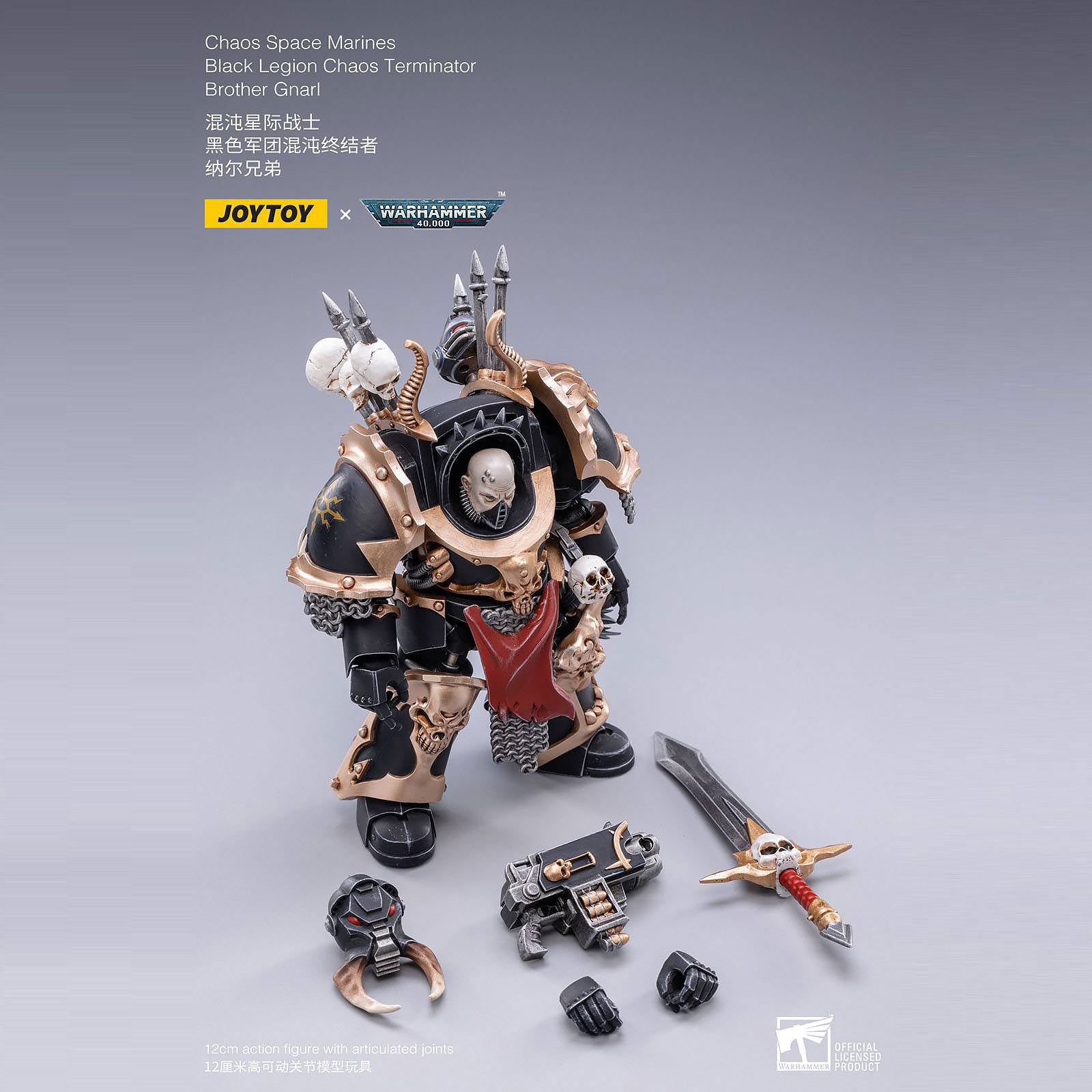 Immagine del prodotto Warhammer 40k - Figura d'azione del Fratello Gnarl della Legione Nera