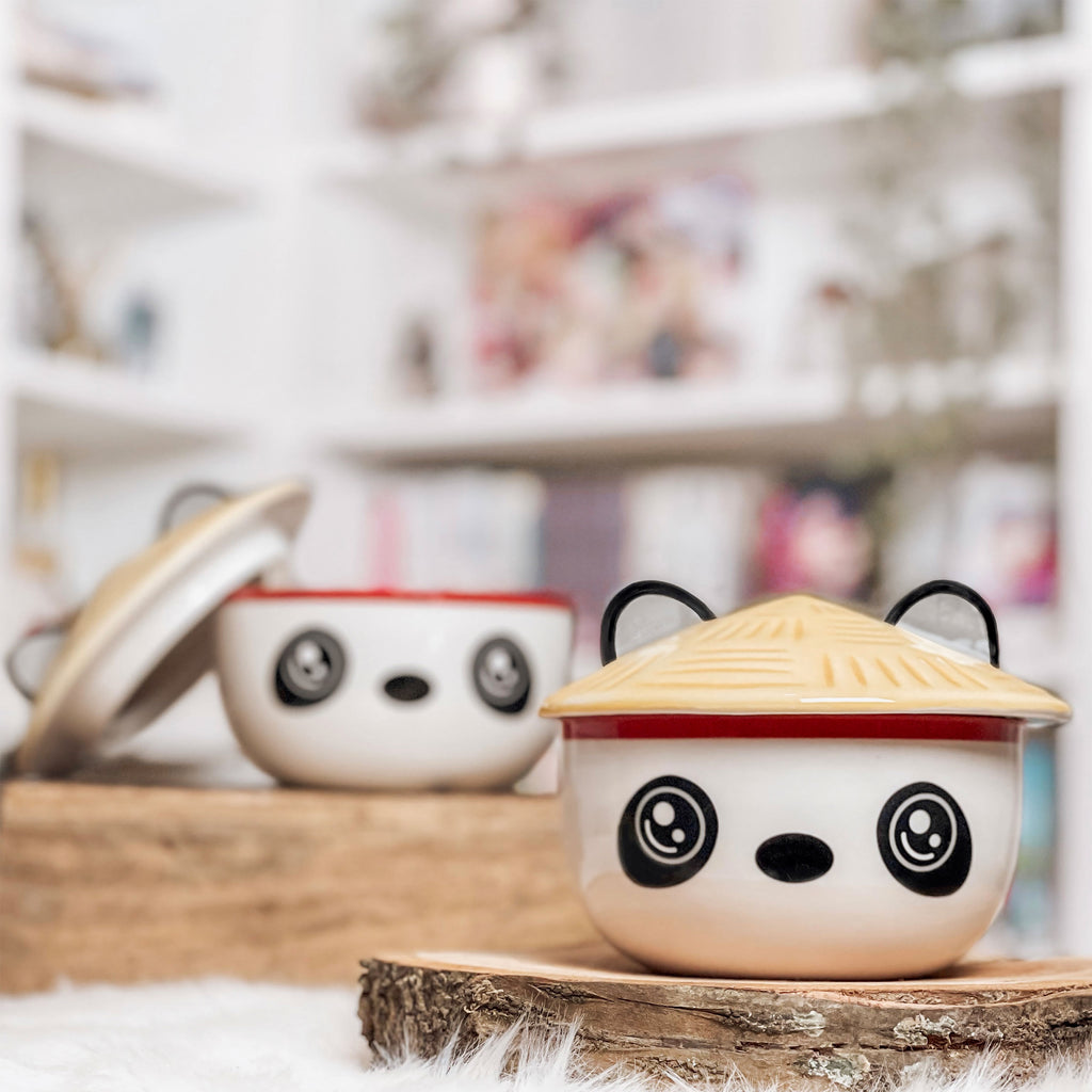 Immagine del prodotto Ciotola Panda Kawaii con coperchio per fan di anime