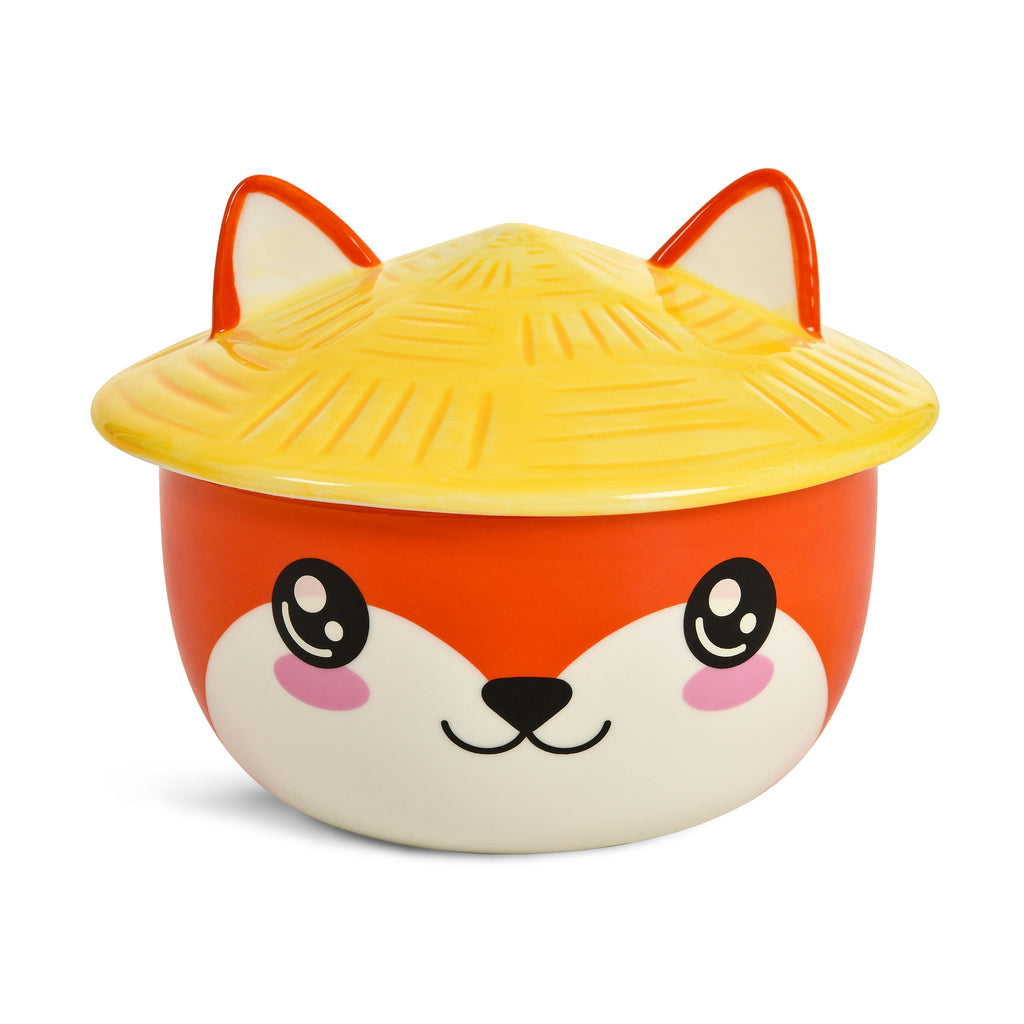 Immagine del prodotto Ciotola Kawaii della volpe con coperchio per fan dell'Anime