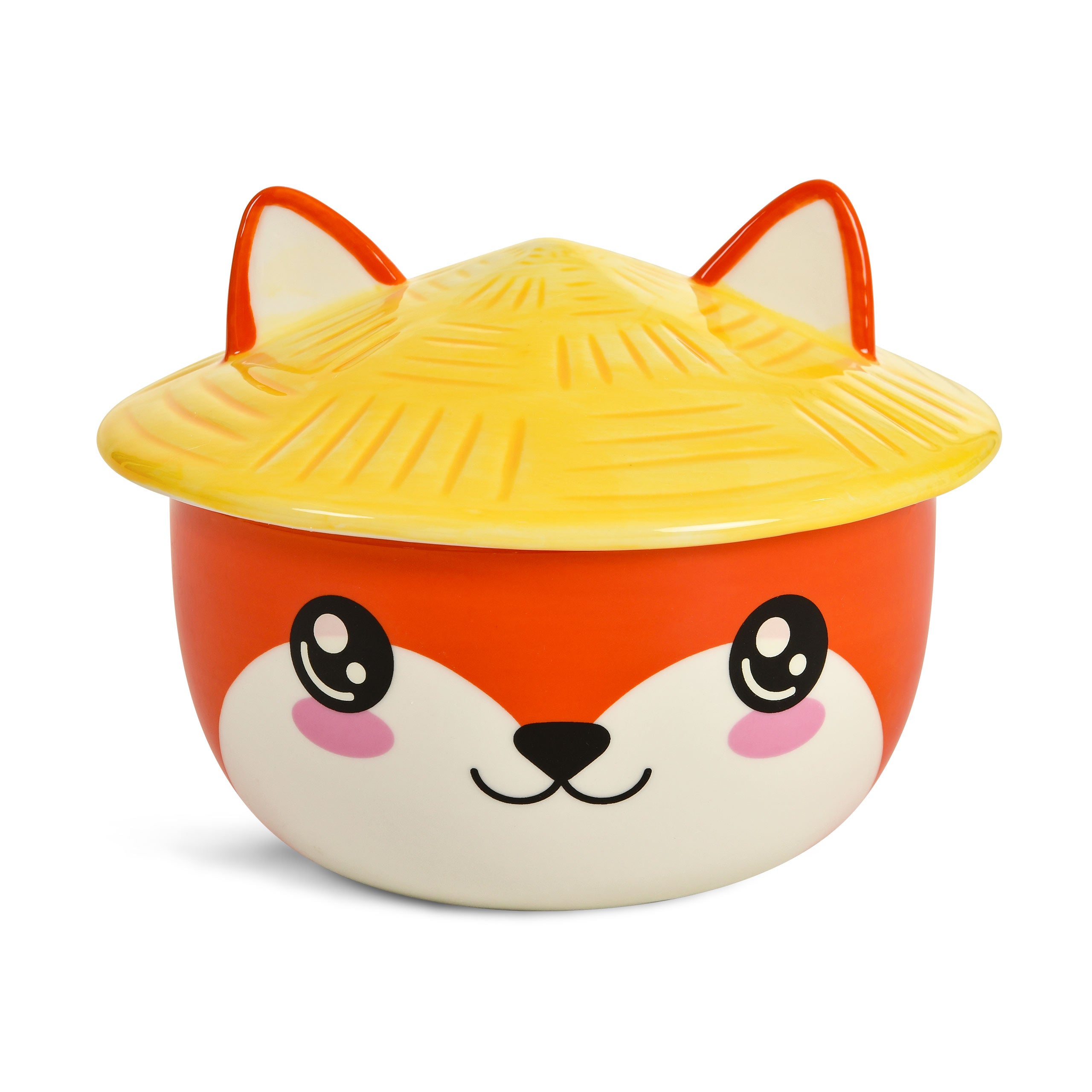 Immagine del prodotto Ciotola Kawaii della volpe con coperchio per fan dell'Anime