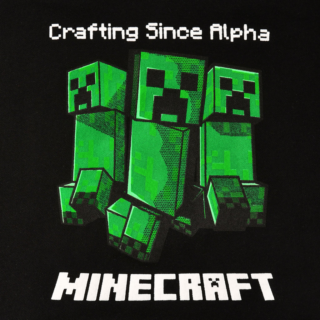Immagine del prodotto Minecraft - Felpa con cappuccio Creeper per bambini nera