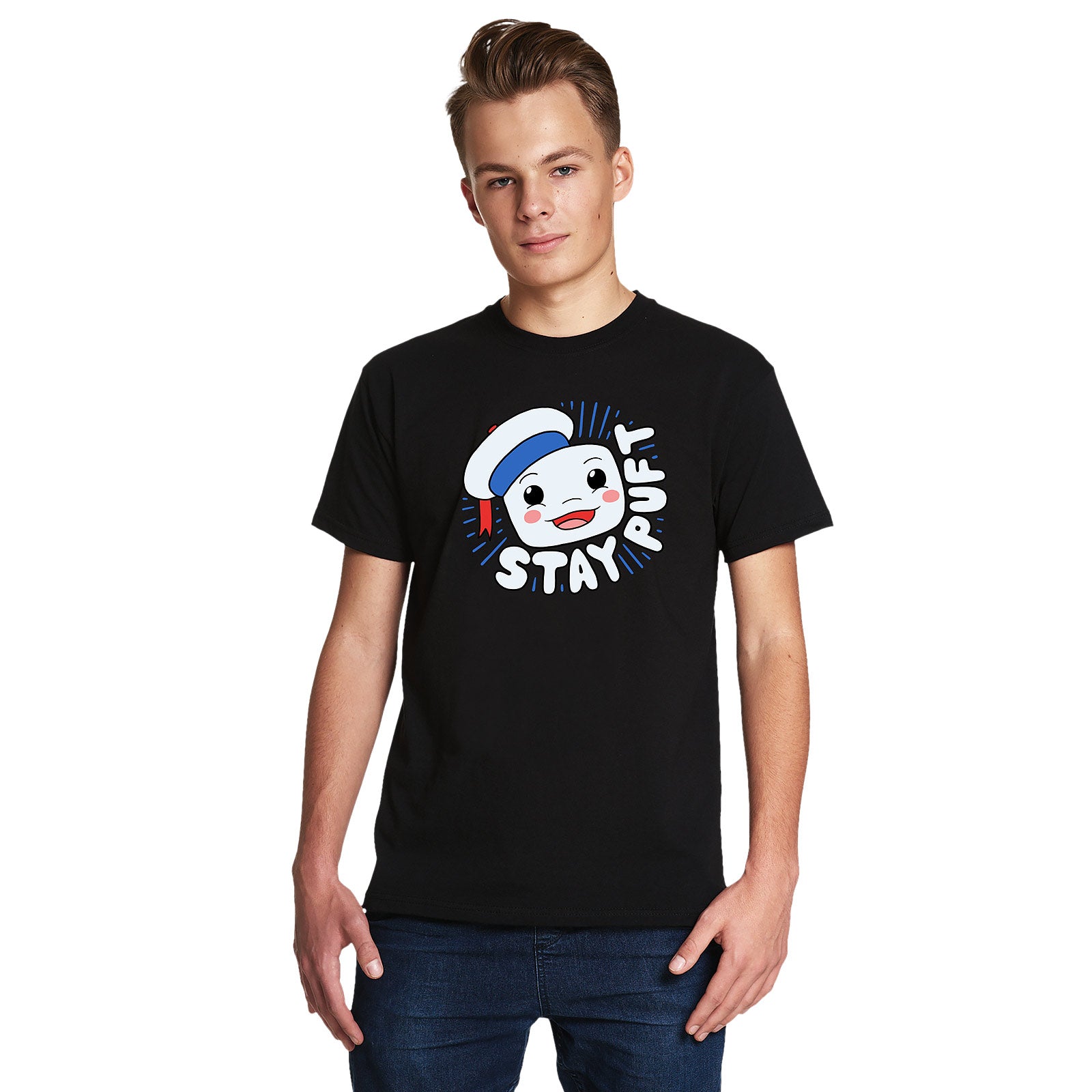 Immagine del prodotto T-shirt Chibi Marshmallow Man per fan di Ghostbusters
