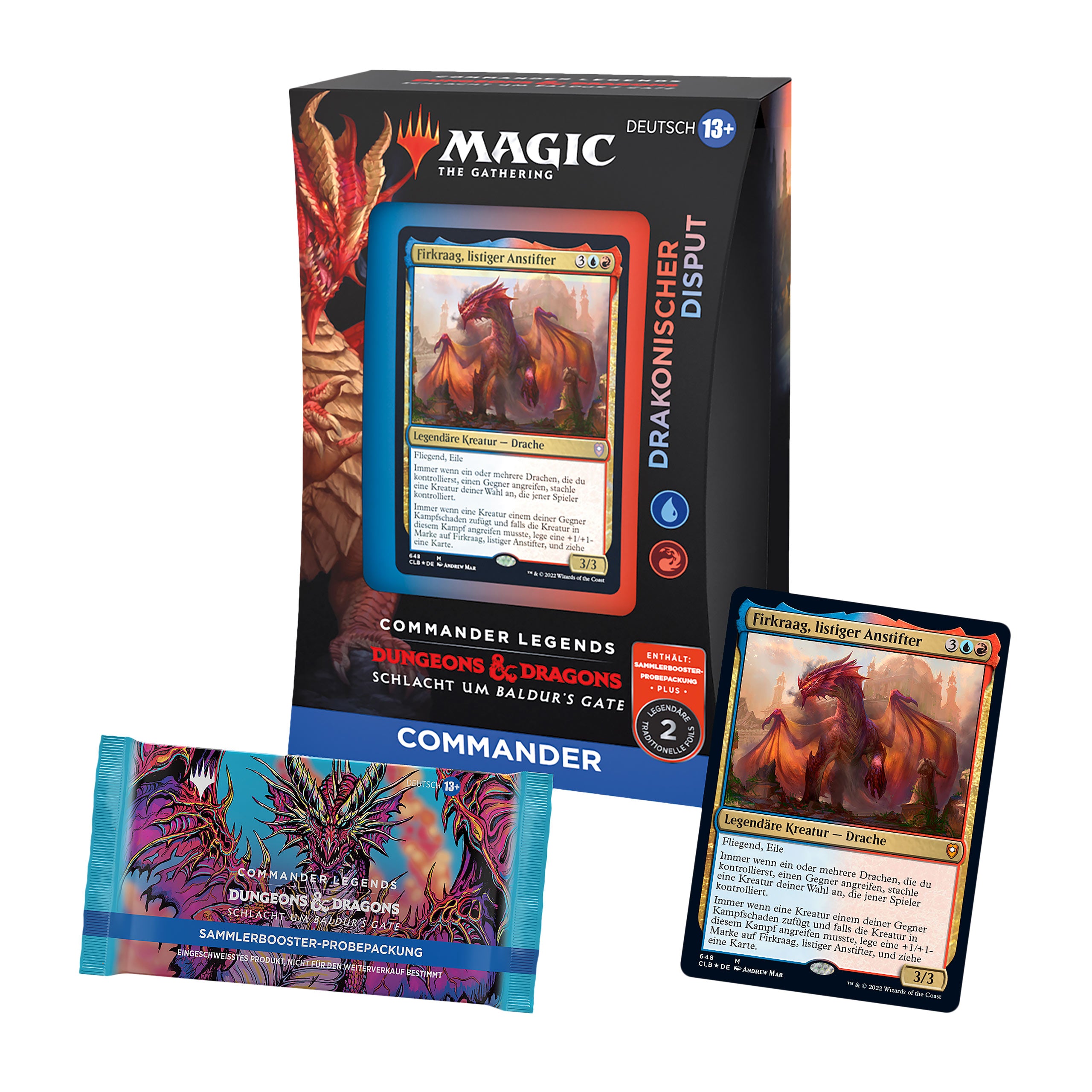 Immagine del prodotto Battaglia per Baldur's Gate - Mazzo del Comandante Disputa Draconica - Magic The Gathering