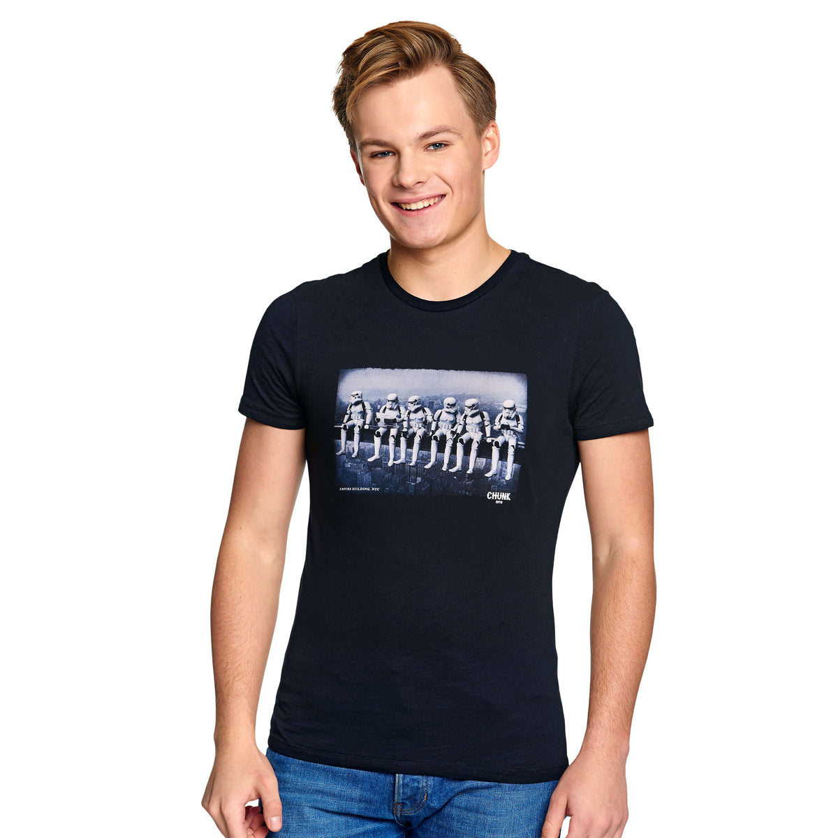Immagine del prodotto Maglietta Empire Building per fan di Star Wars blu