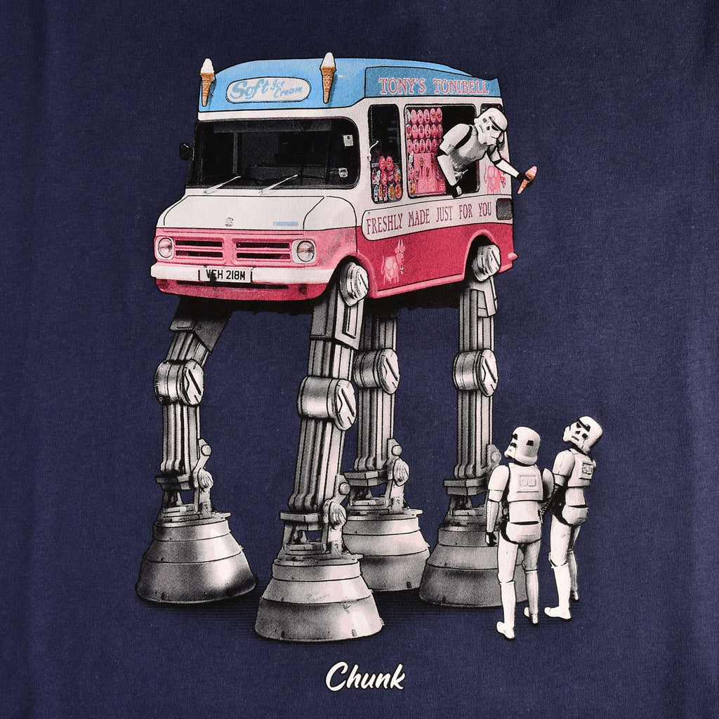 Product image Walking Ice Cream T-Shirt for Star Wars Fans blue