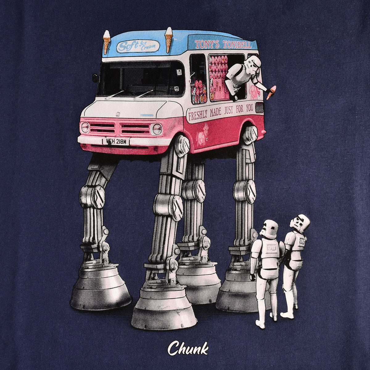 Product image Walking Ice Cream T-Shirt for Star Wars Fans blue