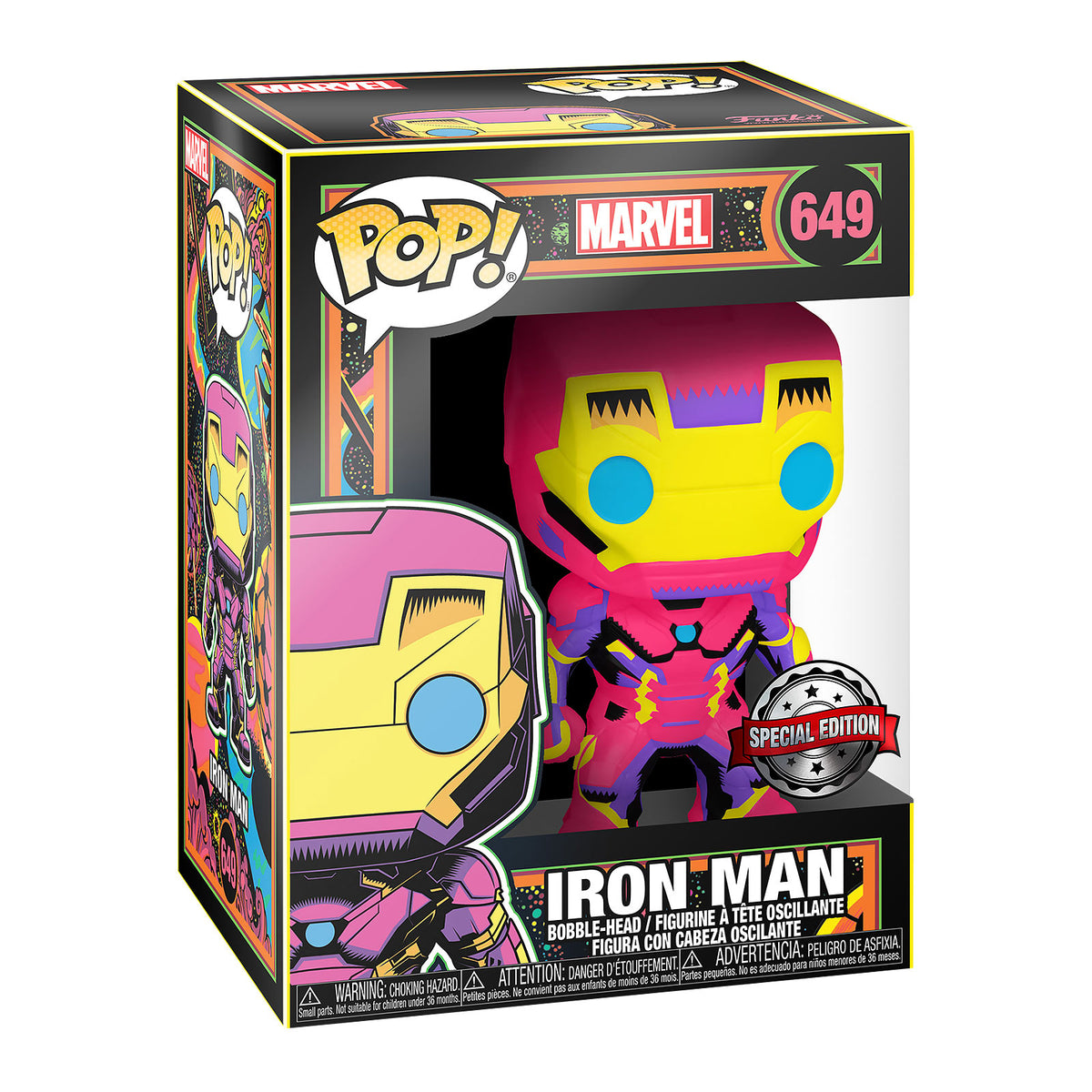 Product image Iron Man - Funko Pop Black Light Glow Bobblehead Figure