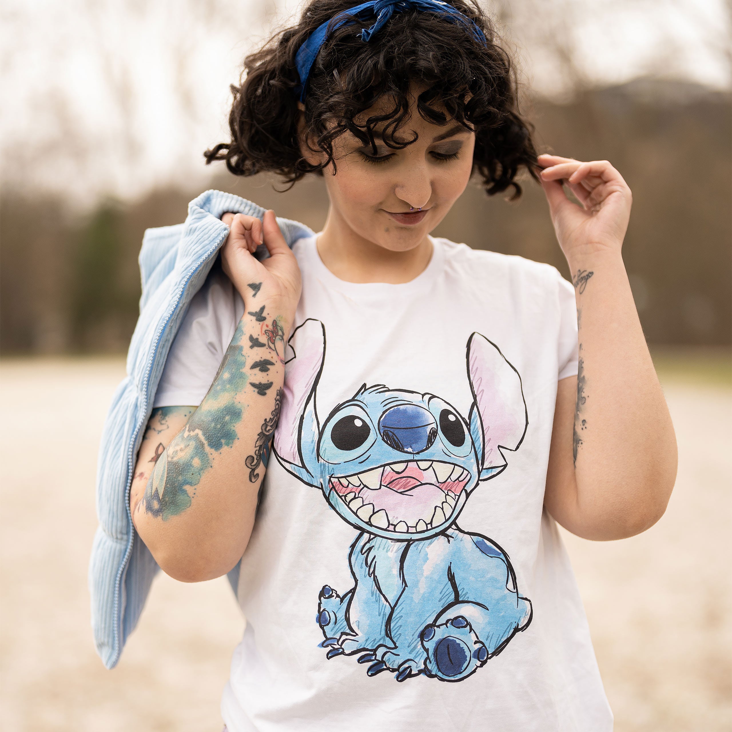 Immagine del prodotto Lilo & Stitch - Maglietta Stitch bianca