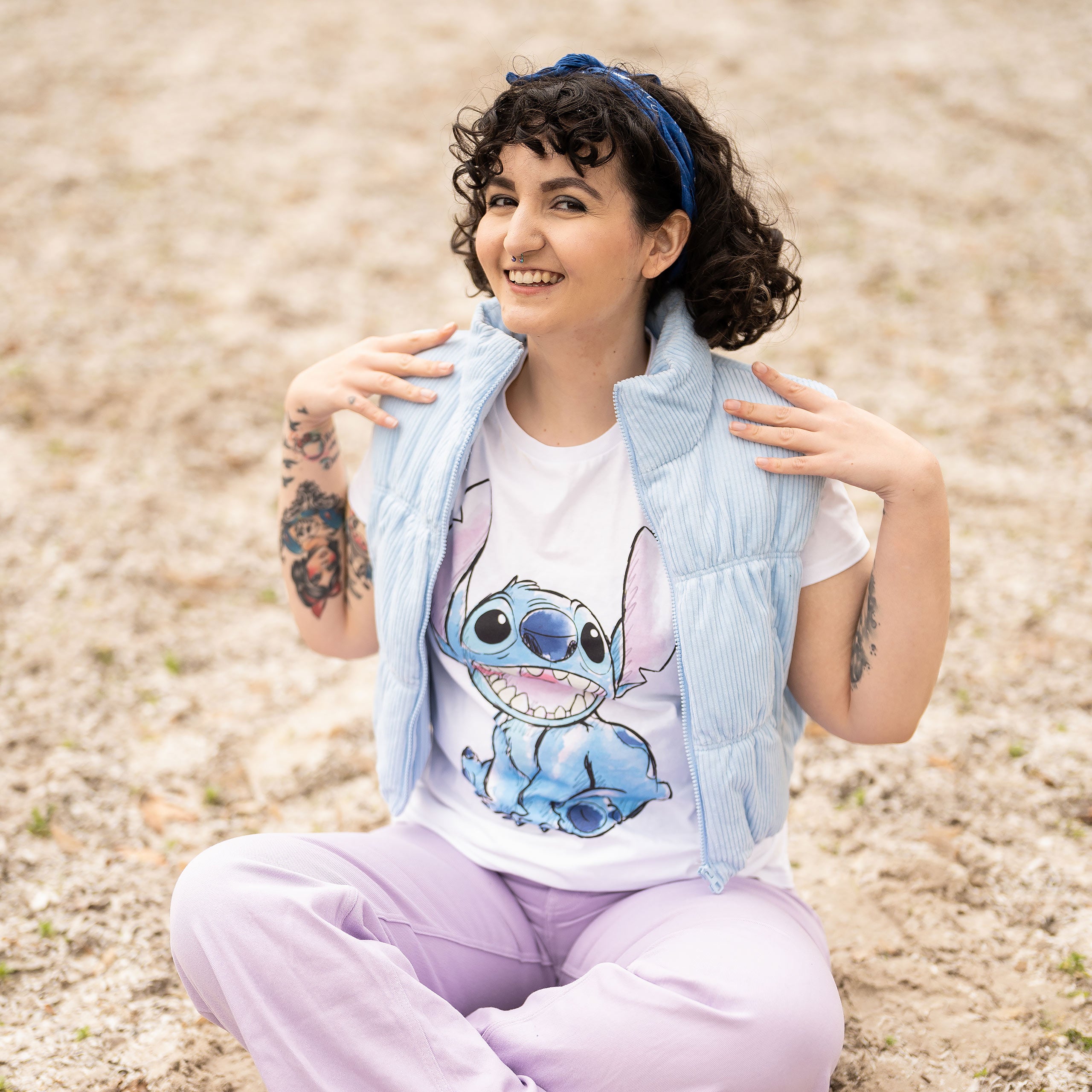 Immagine del prodotto Lilo & Stitch - Maglietta Stitch bianca