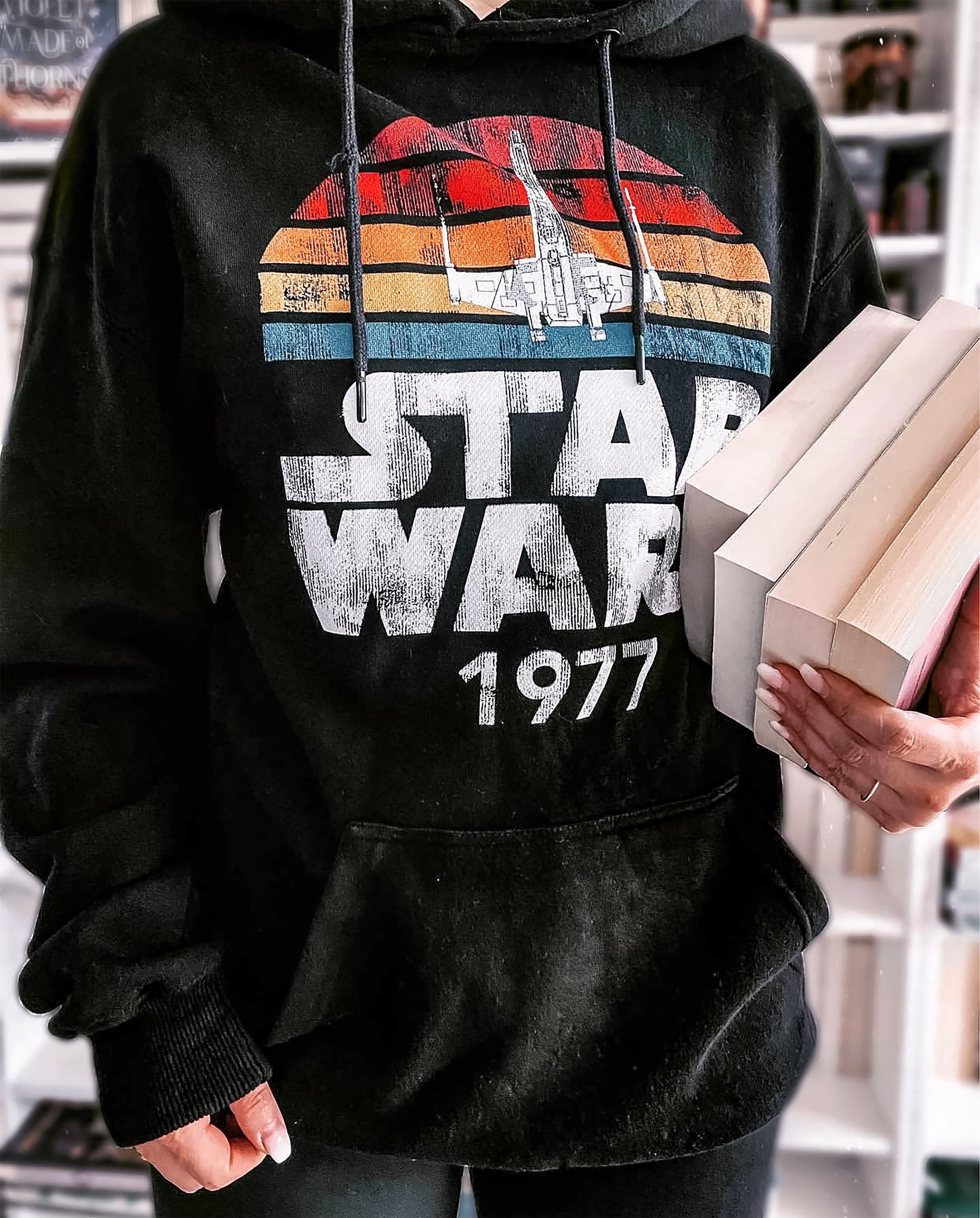 Immagine del prodotto Star Wars del 1977 Felpa Retro Nera