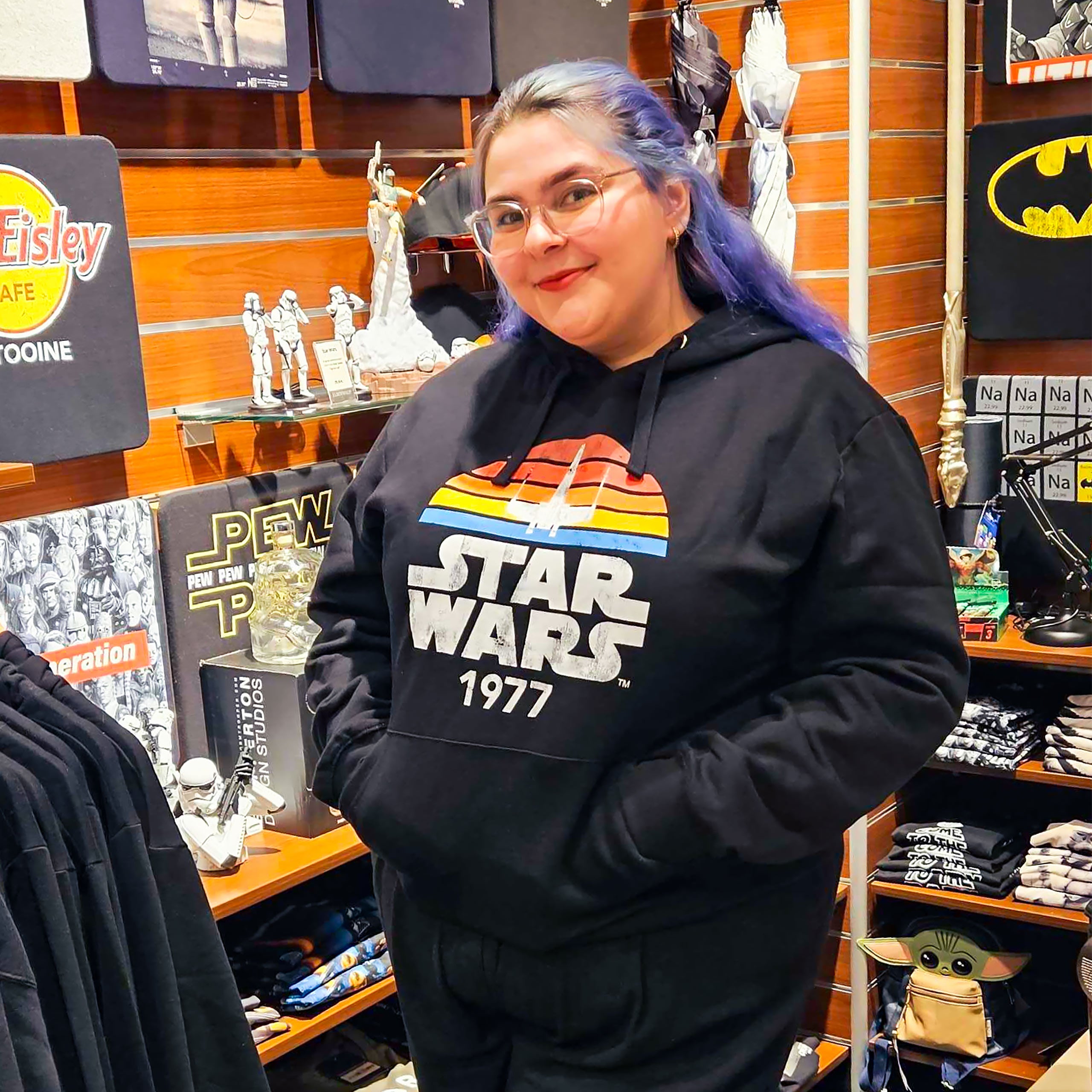 Immagine del prodotto Star Wars del 1977 Felpa Retro Nera