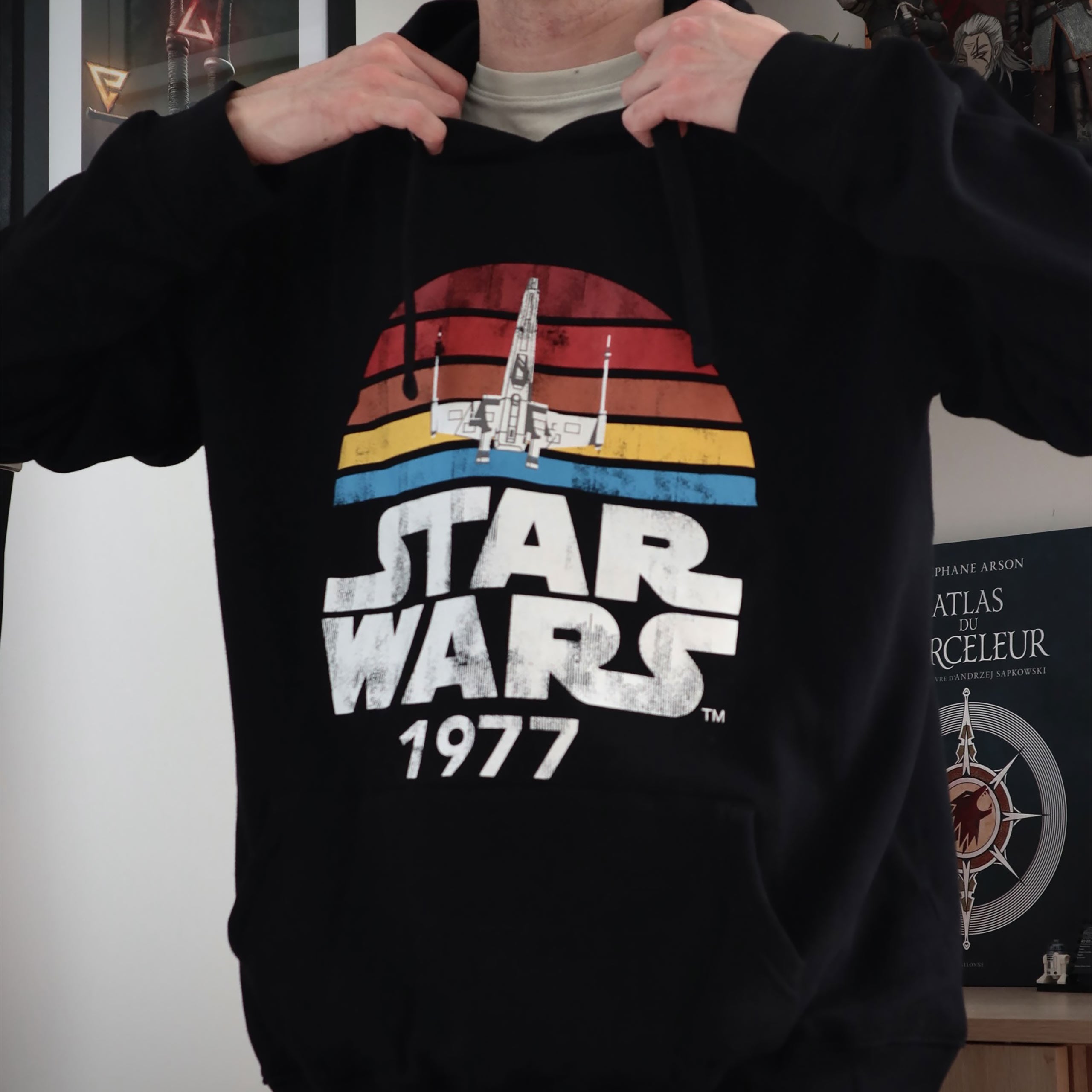 Immagine del prodotto Star Wars del 1977 Felpa Retro Nera