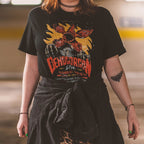 Immagine del prodotto Stranger Things - T-shirt nera con poster live di Demogorgon