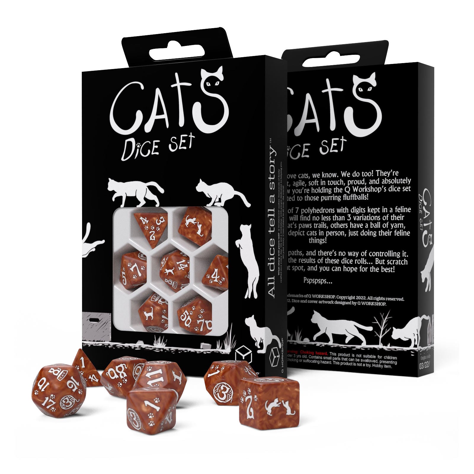 Immagine del prodotto Cats - Set di Dadi RPG Muffin 7 pezzi