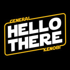 Immagine del prodotto T-shirt General Kenobi Hello There per fan di Star Wars nera