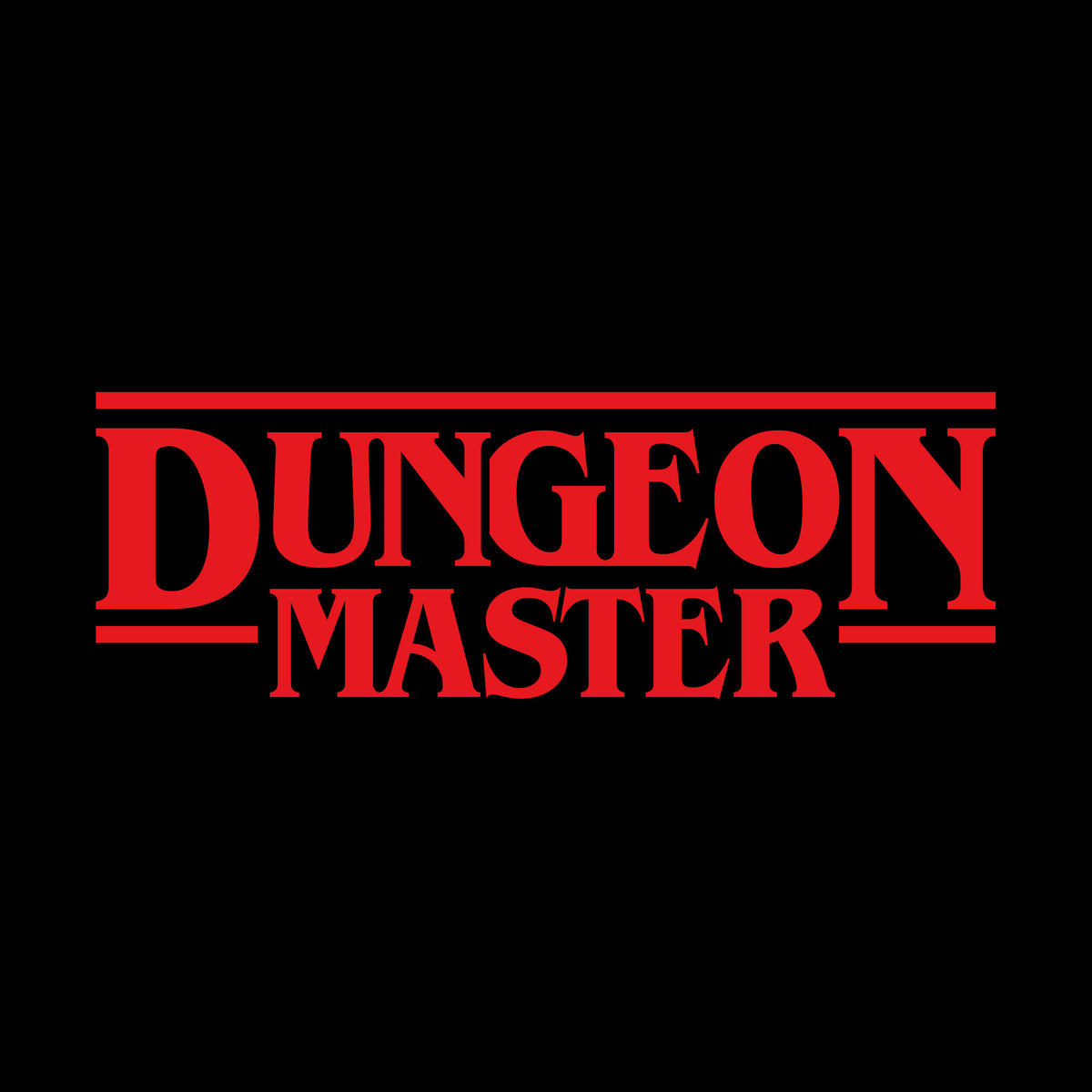 Immagine del prodotto Maglietta Dungeon Master per fan di Stranger Things nera