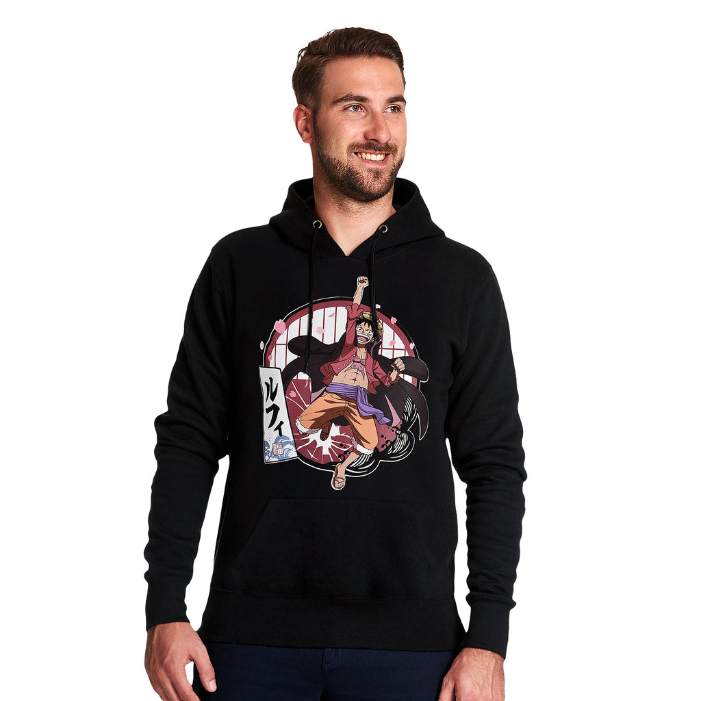 Immagine del prodotto One Piece - Felpa con cappuccio Ruffy nera