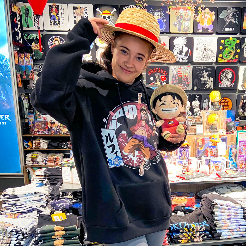 Immagine del prodotto One Piece - Felpa con cappuccio Ruffy nera