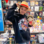 Immagine del prodotto One Piece - Felpa con cappuccio Ruffy nera